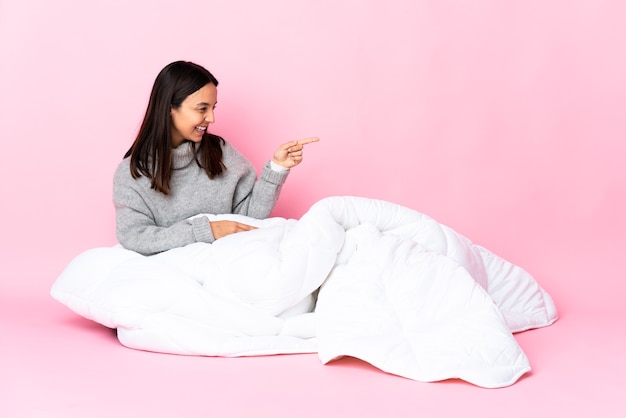 Woman with popcorns