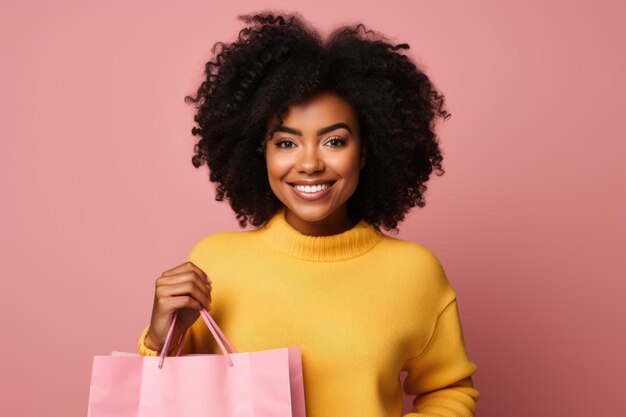 A woman with shopping bags