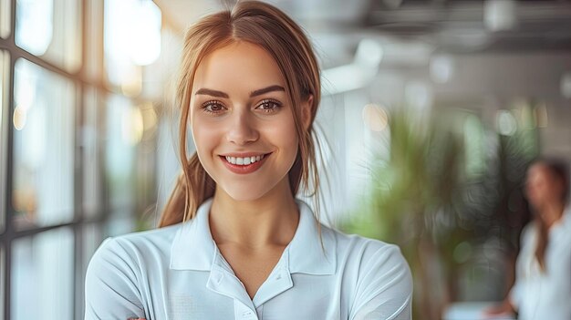 a woman with a smile that is smiling