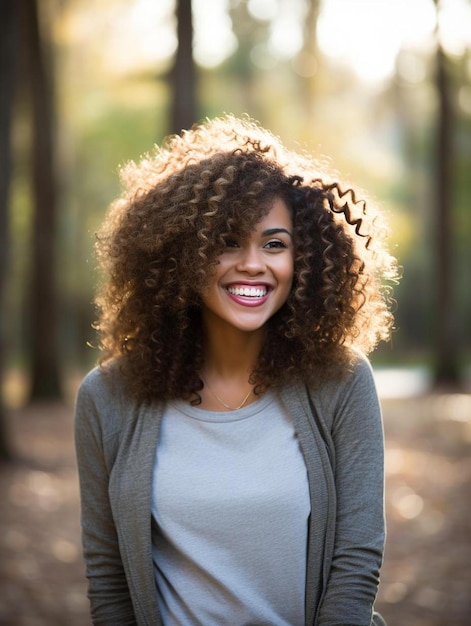 a woman with a smile that says  natural  on the side