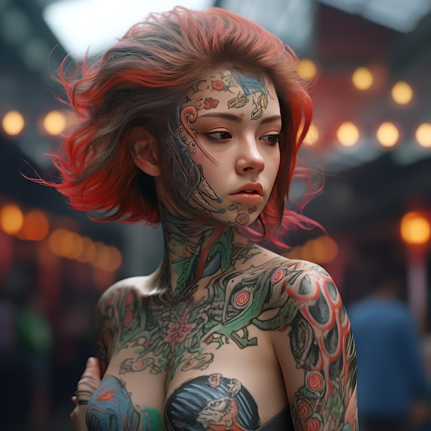 Top 69 female face tattoos super hot  thtantai2