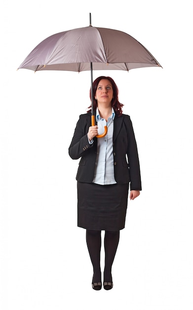 Woman with umbrella