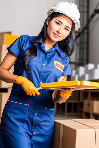 woman worker realistic highly defined high quality