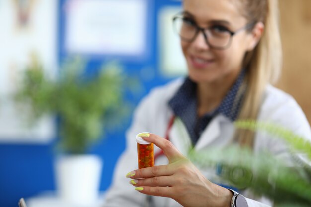 Woman working in hospital