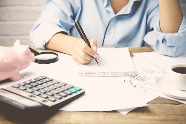 Woman working in office