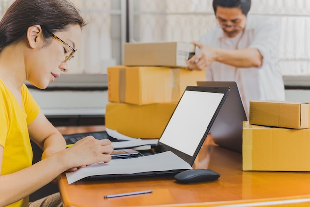 Woman working in the office