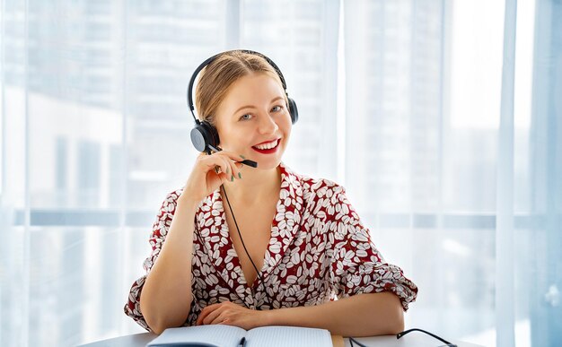 Woman working in the office