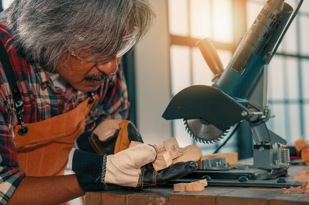 Woman working on table