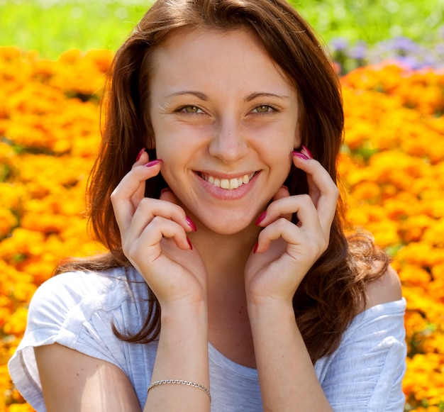 Woman in the yellow field 