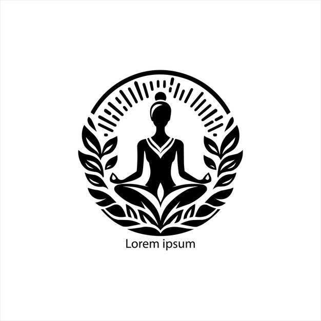 Foto un logo di yoga femminile per il tuo marchio