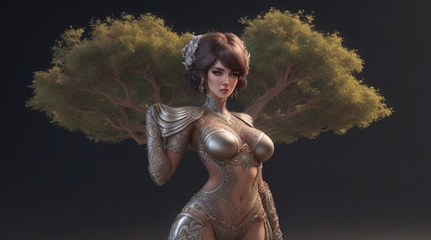 WomanShaped Tree キャラクター デザイン