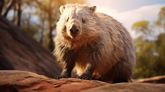 Wombat high quality background