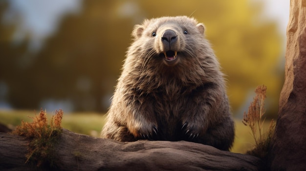 Wombat high quality background