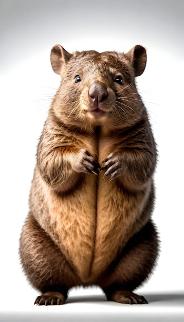 Photo wombat poop cube