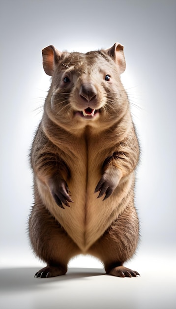 Photo wombat poop cube