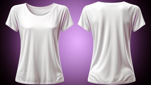 women_black_blank_t_shirt_front_and_back_rear_view