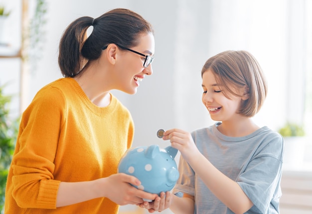 Women calculating family budget