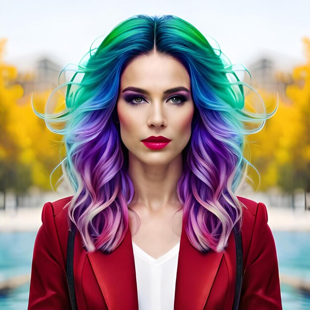 Women in Colorful Hair