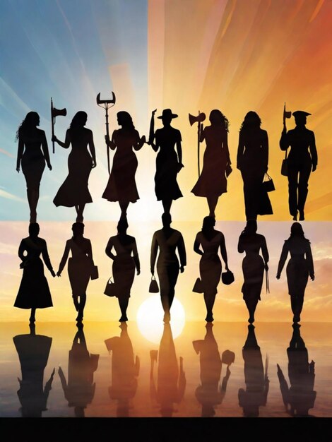 Photo women day background