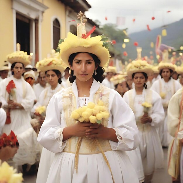 Women enjoying Colombia festivities novena de aguinaldos