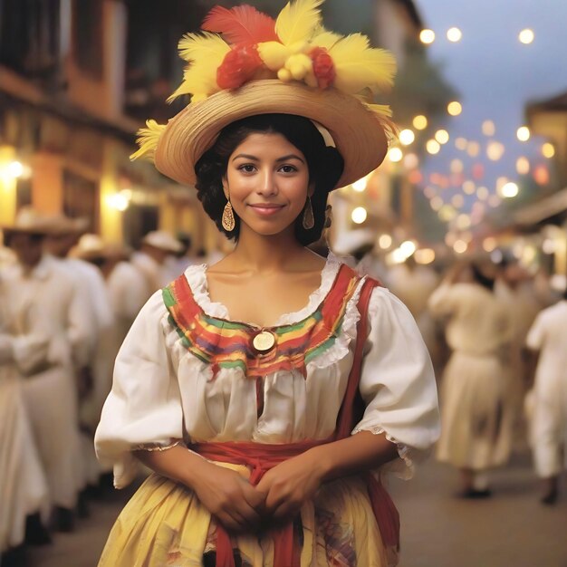 Women enjoying Colombia festivities novena de aguinaldos