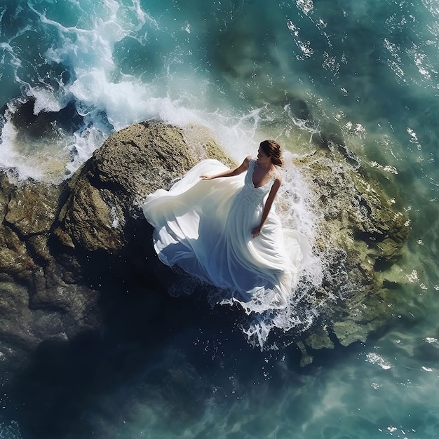 Women enjoying the ocean