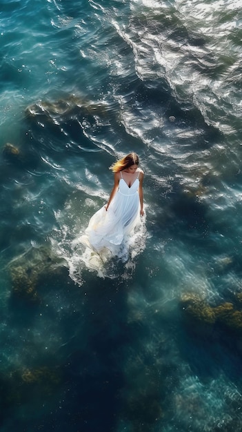 Women enjoying the ocean