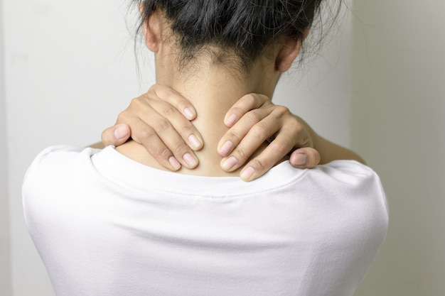 Women have neck pain.