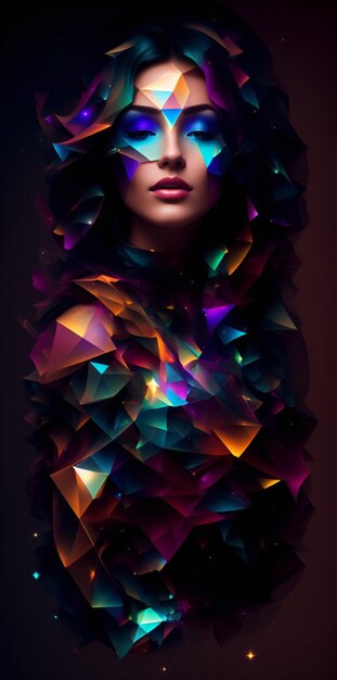 Women Illuminated in UltraDetailed Artistic Photography portrait