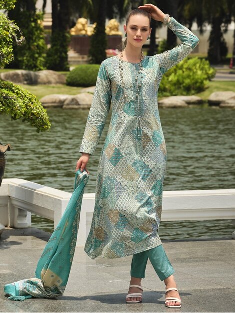 Women Kurti with Pant amp Dupatta