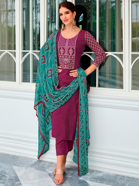 Women Kurti with Pant amp Dupatta