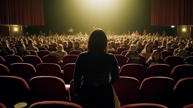 Foto donne relatore motivazionale sul palco