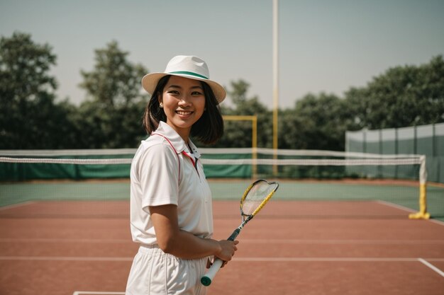 women playing tennis