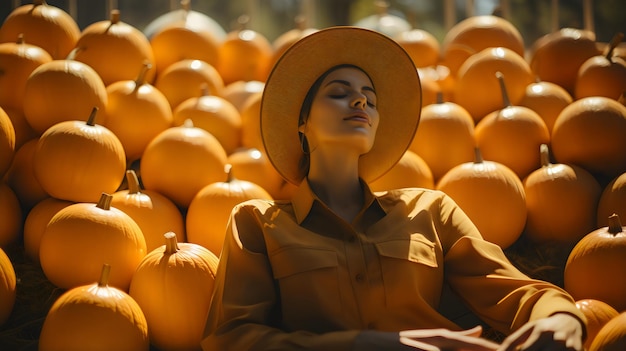 women and Pumpkins photography