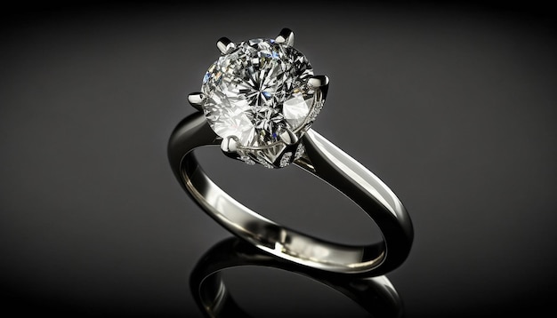 Women's 15 carat diamond ring Ai generated ar