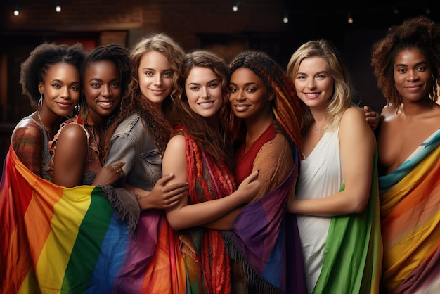 Women's Day Diversity Cultural Celebration Global Unity Multicultural Pride 8th March LGBT Inc. (Vrouwendag Diversiteit Culturele Viering Wereldwijde Eenheid Multiculturele Trots 8 maart LGBT Inc.