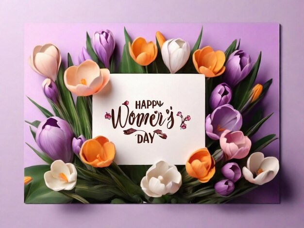 Women's day op de zijkant van de poster