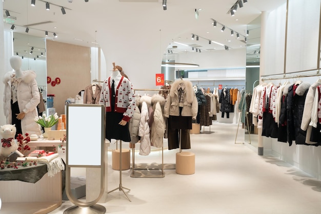 Negozio di moda femminile nel centro commerciale