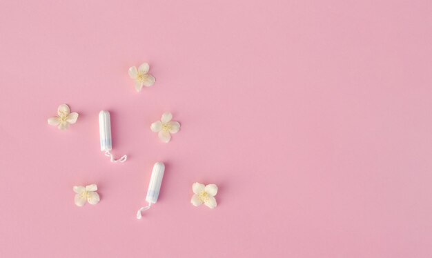 women's and gynecological health care menstrual cycle hygiene care during critical days tampon woman clean and safe menstruation means of protection