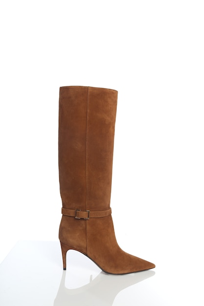 women's high boots on a white background