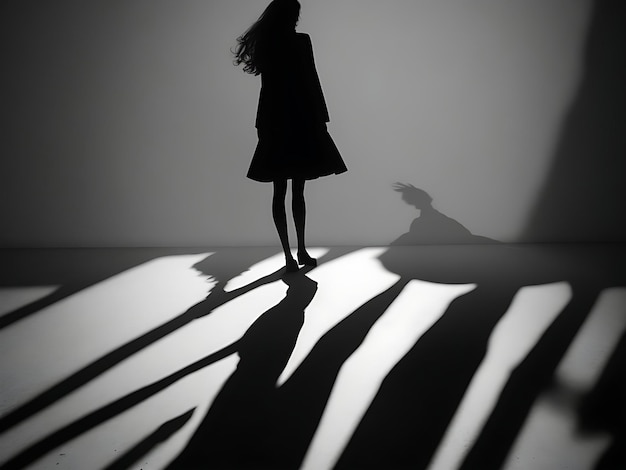 Photo women's shadow art