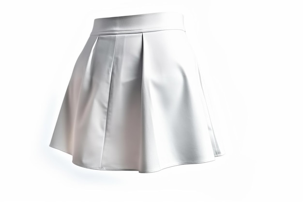 women's white short skirt model