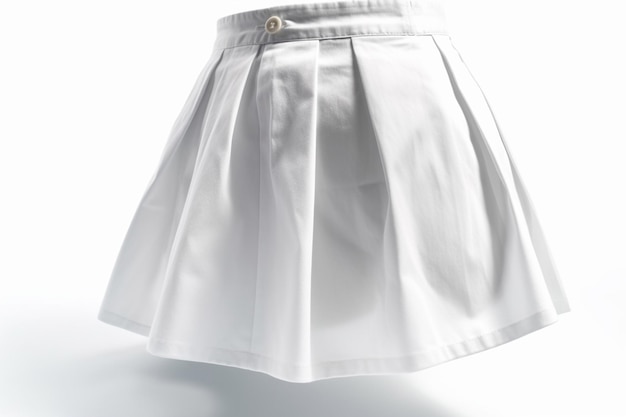 women's white short skirt model