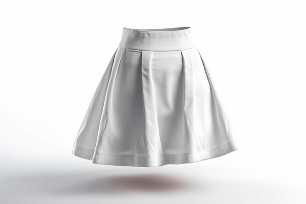 women's white short skirt model