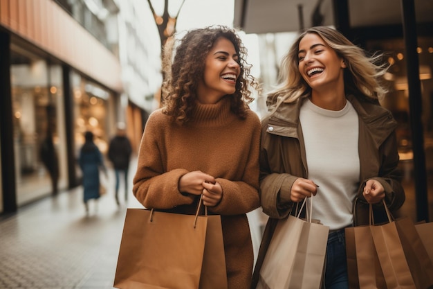 Foto donne che fanno acquisti il venerdì nero