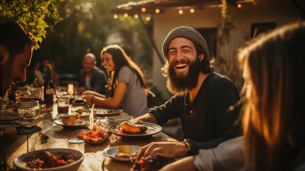 Women sitting at table with christmas tree in background passover