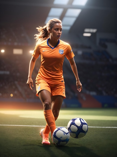 Women Soccer Player ai generated