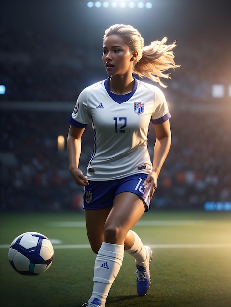 Women Soccer Player ai generated