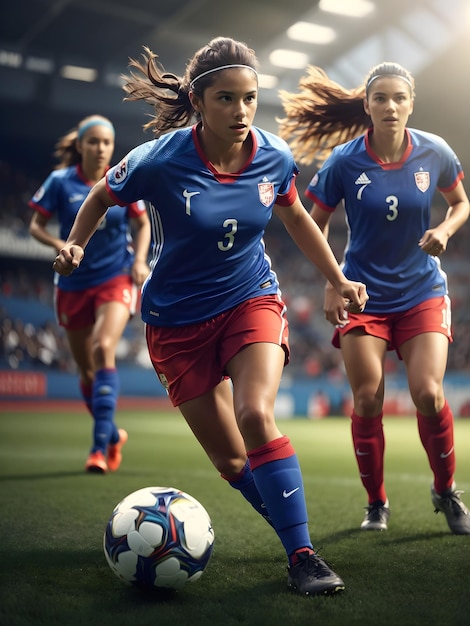 Women Soccer Player ai generated