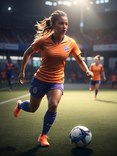 Women Soccer Player ai generated